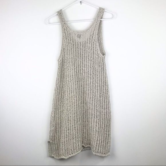 Aerie Cream/Tan Knit Mini Tank Dress or Cover-up - Picture 4 of 9